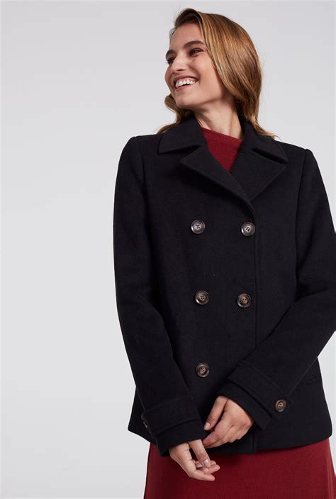 peacoat in wool .